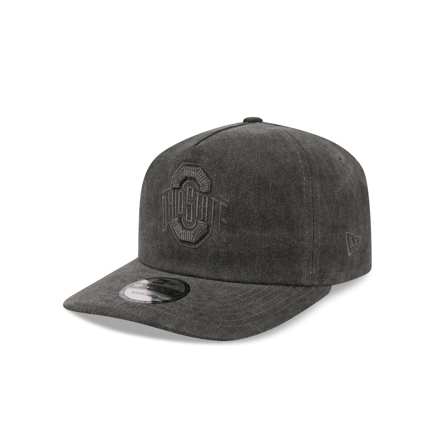Ohio State Buckeyes Black Pigment Dye 19TWENTY Snapback Hat