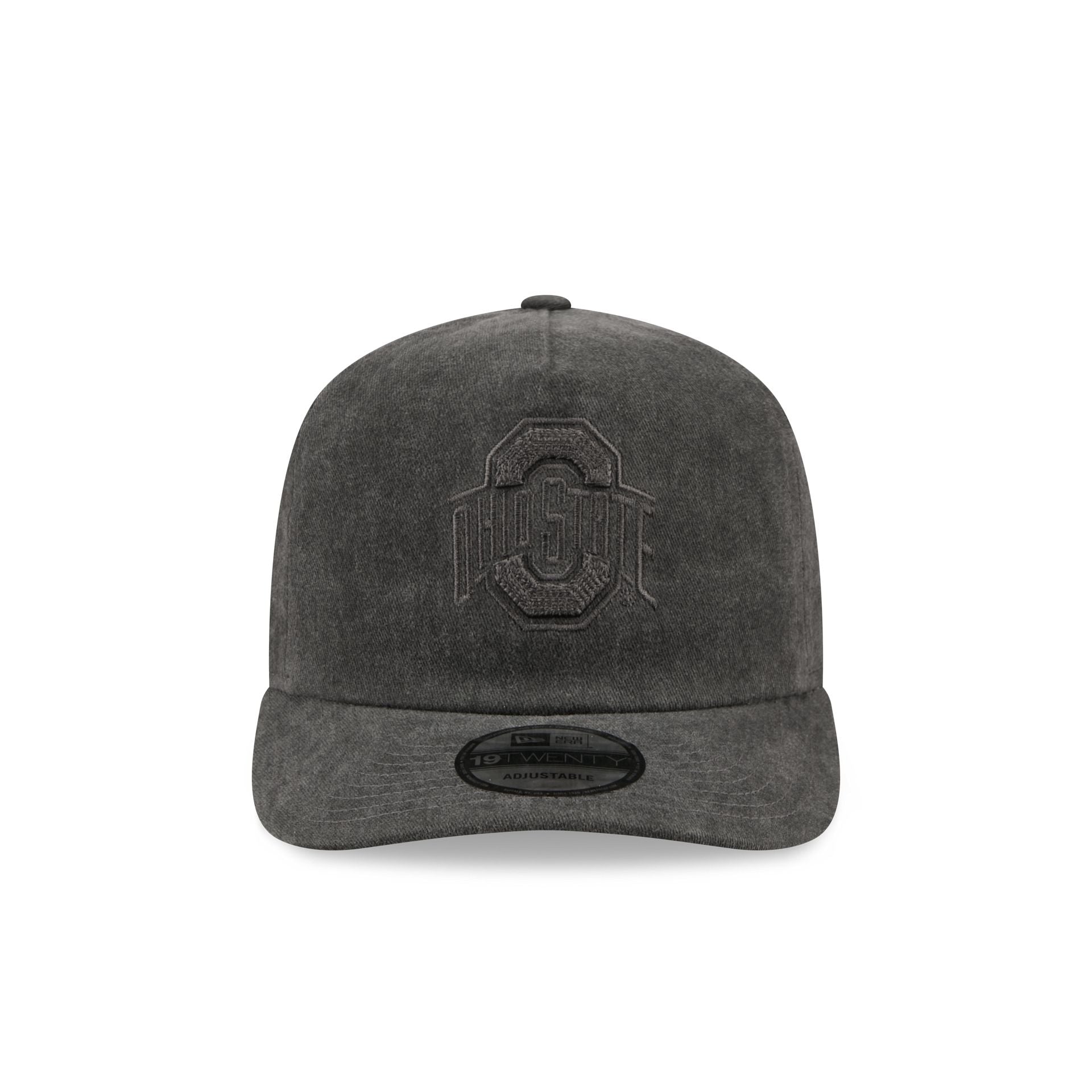 Ohio State Buckeyes Black Pigment Dye 19TWENTY Snapback Hat
