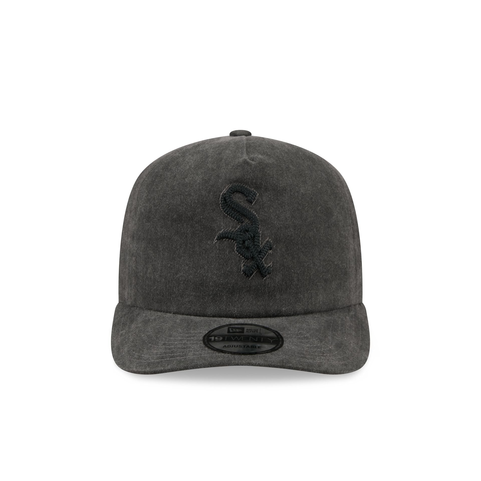 Chicago White Sox Black Pigment Dye 19TWENTY Snapback Hat