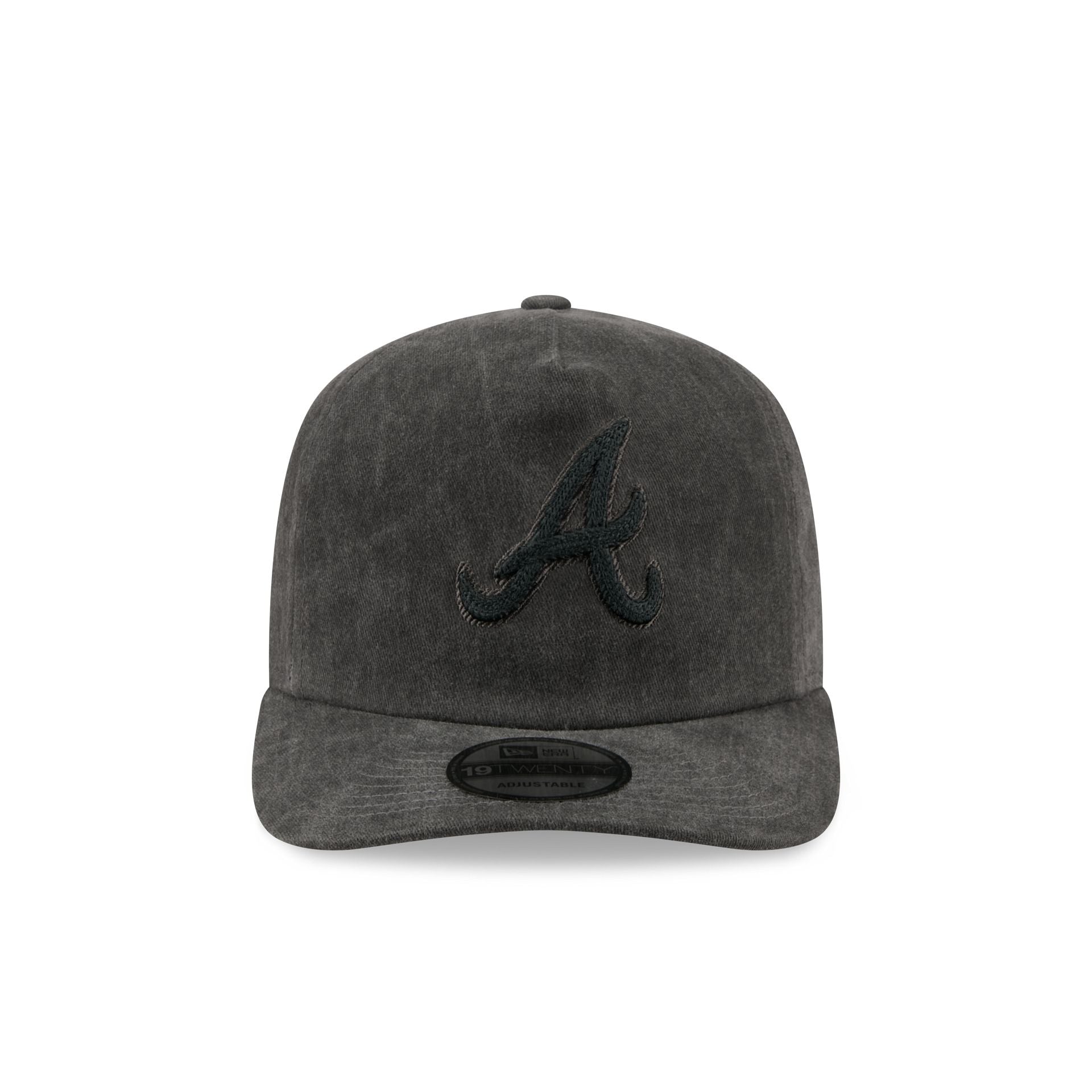 Atlanta Braves Black Pigment Dye 19TWENTY Snapback Hat