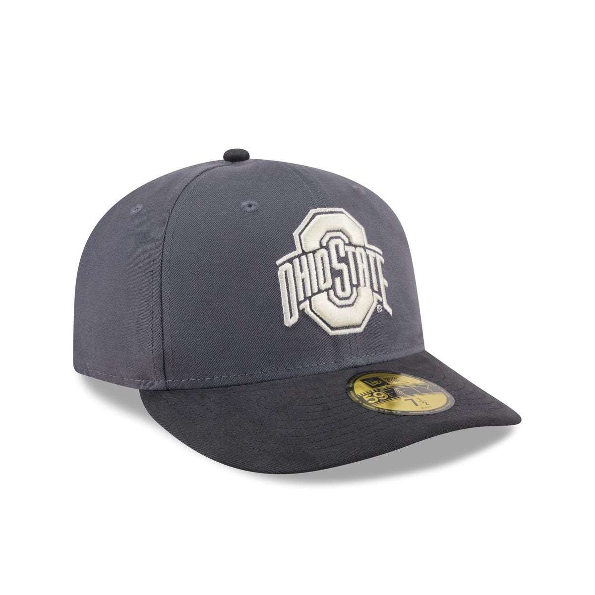 Ohio State Buckeyes Graphite Twill 59FIFTY Fitted Hat