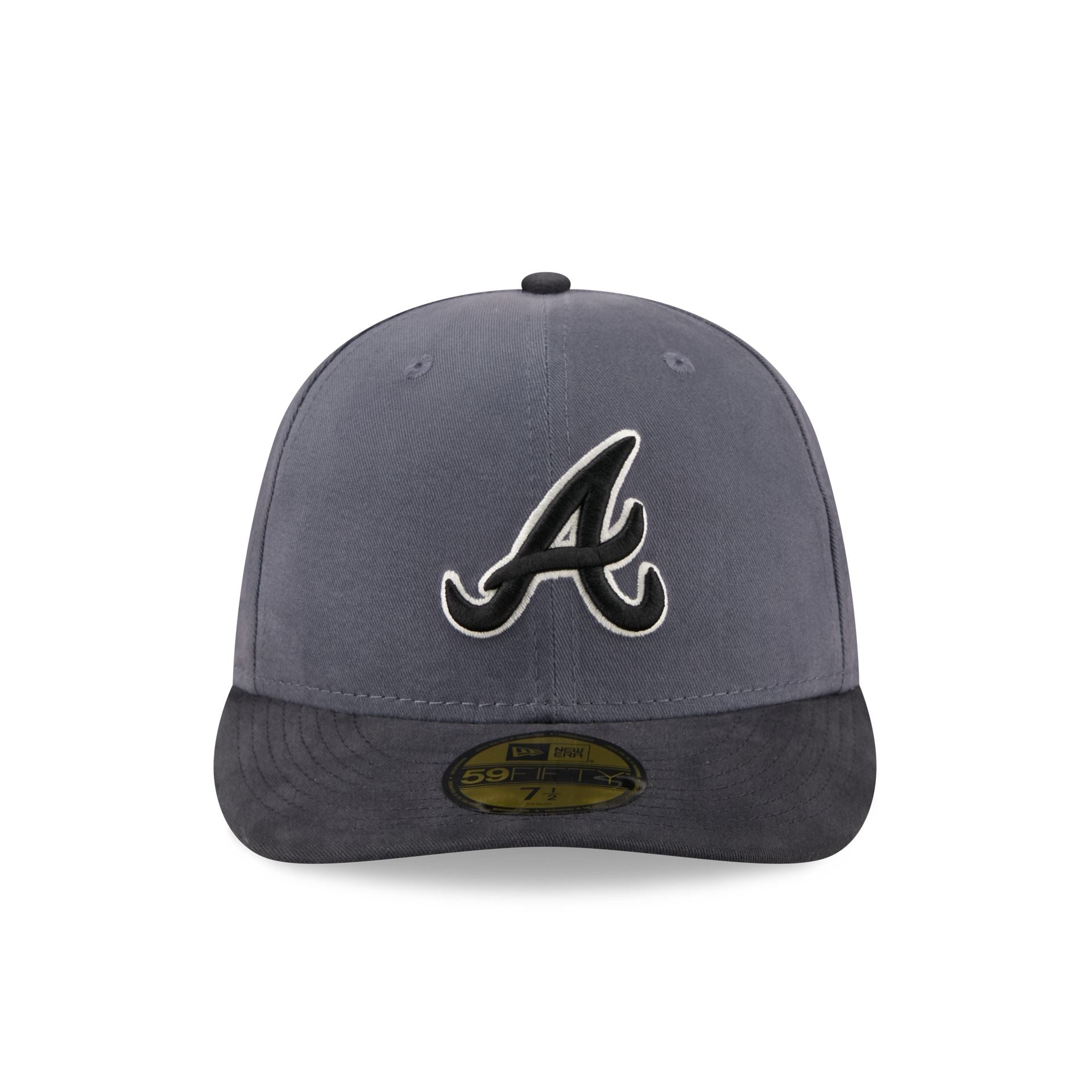 Atlanta Braves Graphite Twill 59FIFTY Fitted Hat