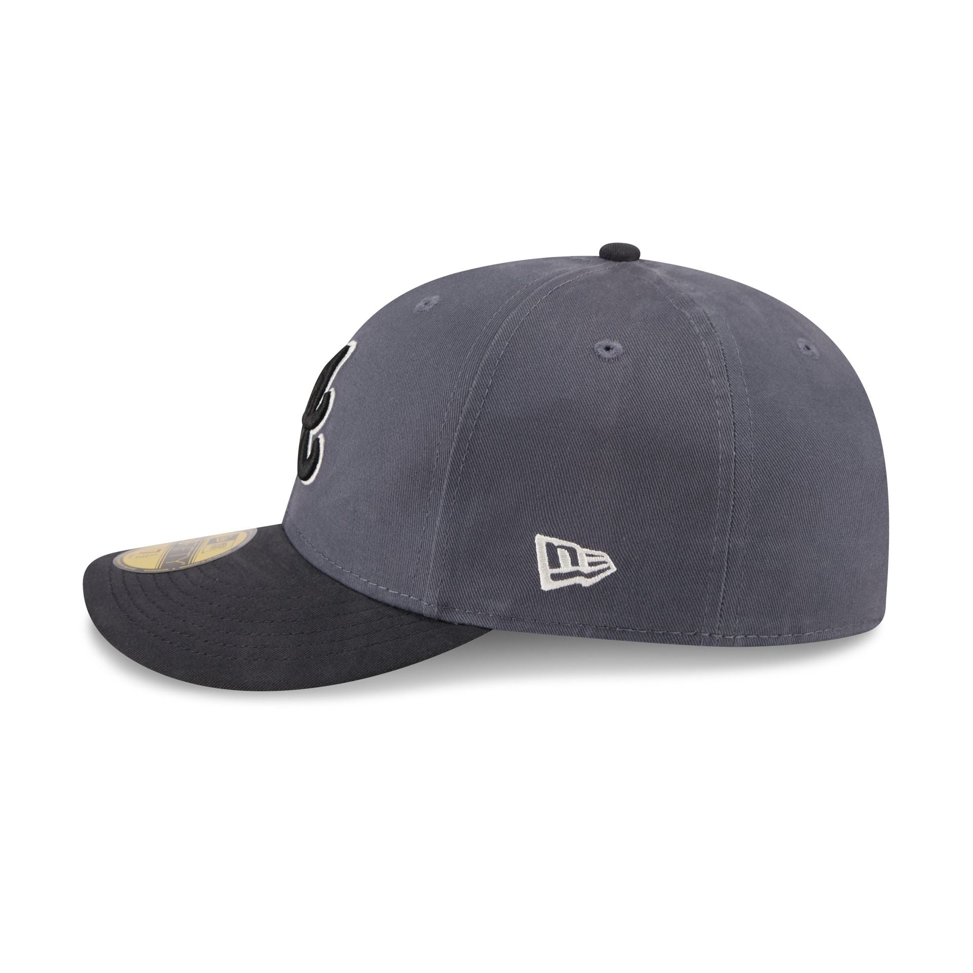 Atlanta Braves Graphite Twill 59FIFTY Fitted Hat