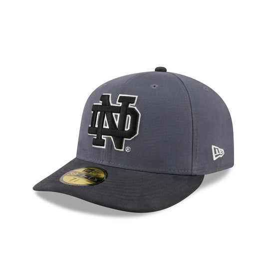 Notre Dame Fighting Irish Graphite Twill 59FIFTY Fitted Hat
