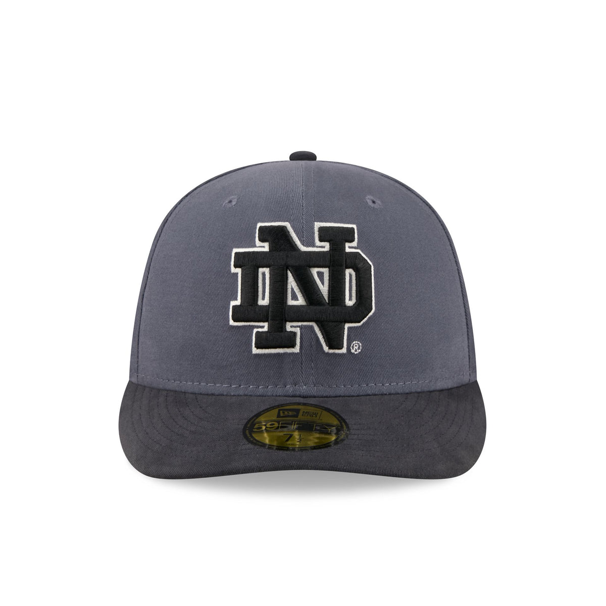 Notre Dame Fighting Irish Graphite Twill 59FIFTY Fitted Hat