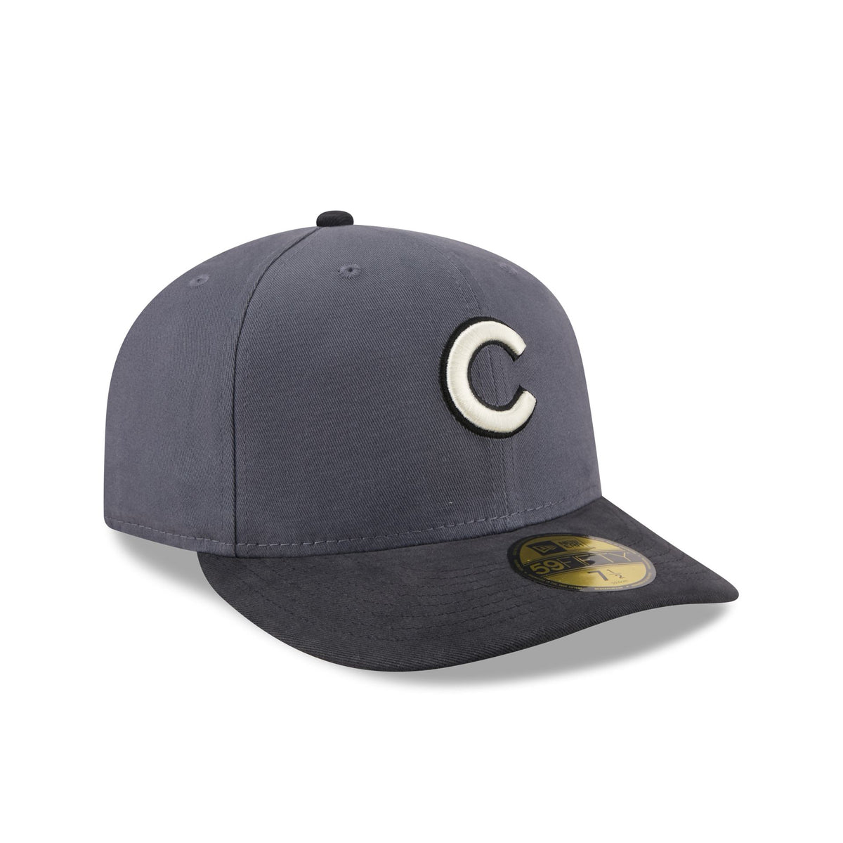 Chicago Cubs Graphite Twill 59FIFTY Fitted Hat