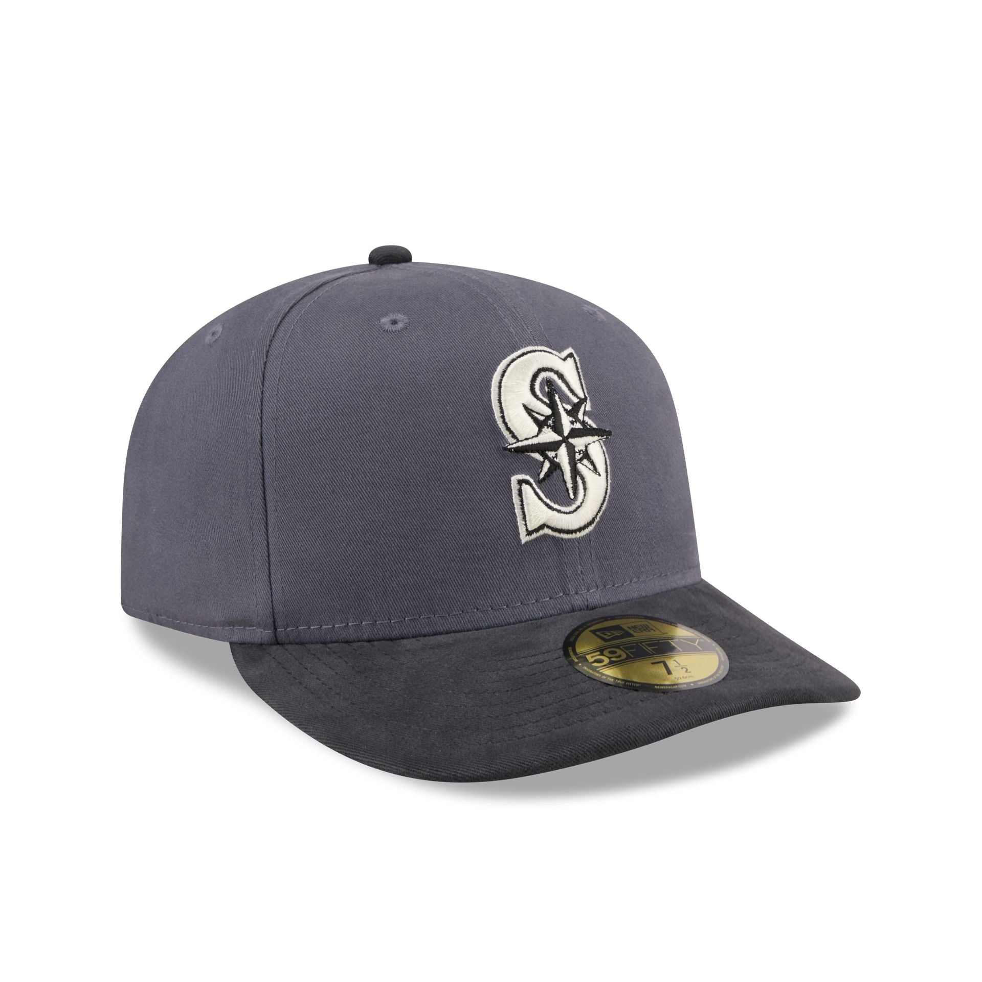 Seattle Mariners Graphite Twill 59FIFTY Fitted Hat