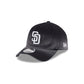 San Diego Padres Washed Black Denim 9FORTY A-Frame Unstructured Snapback Hat