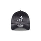 Atlanta Braves Washed Black Denim 9FORTY A-Frame Unstructured Snapback Hat