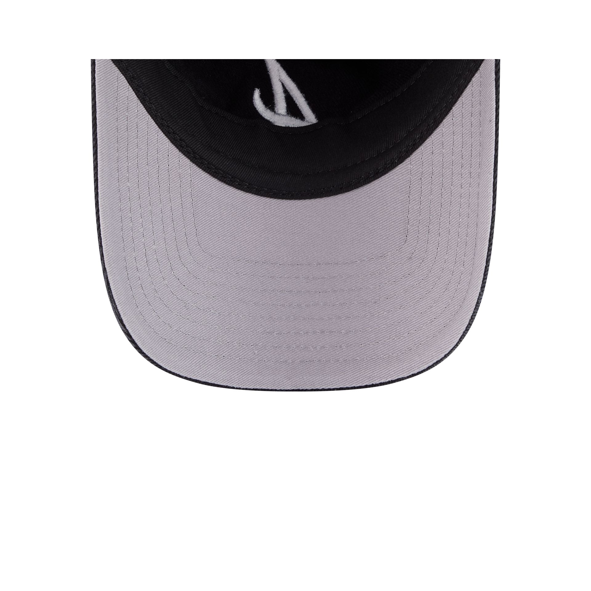 Atlanta Braves Washed Black Denim 9FORTY A-Frame Unstructured Snapback Hat