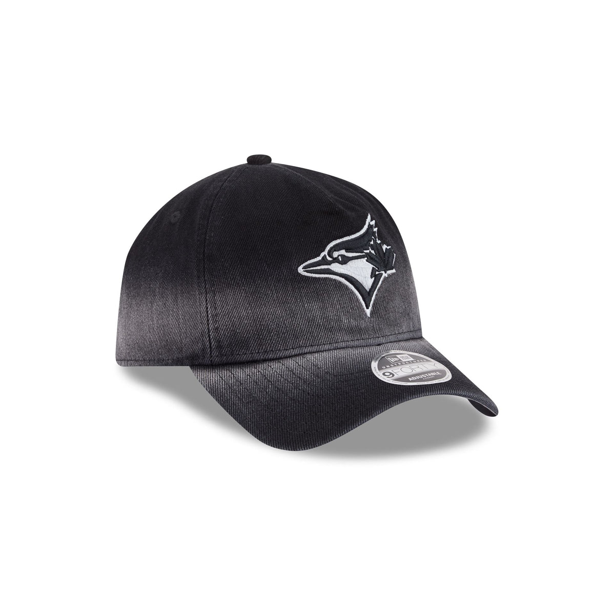 Toronto Blue Jays Washed Black Denim 9FORTY A-Frame Unstructured Snapback Hat