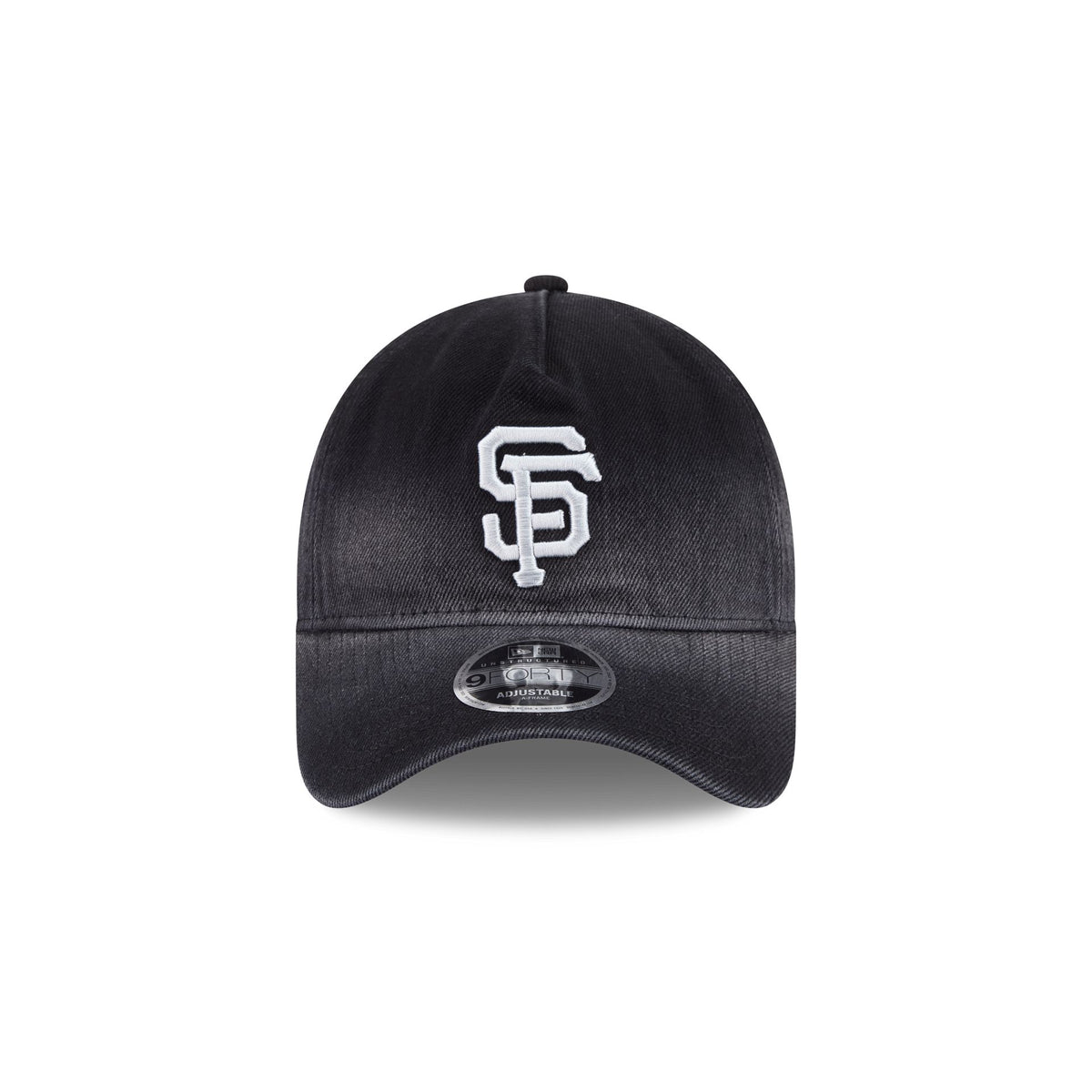 San Francisco Giants Washed Black Denim 9FORTY A-Frame Unstructured Snapback Hat