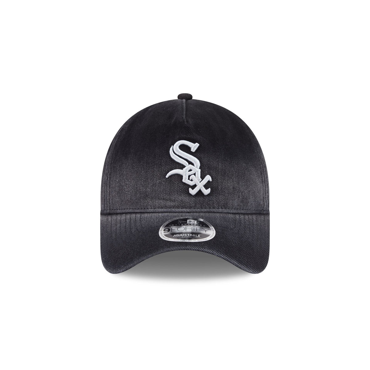 Chicago White Sox Washed Black Denim 9FORTY A-Frame Unstructured Snapback Hat