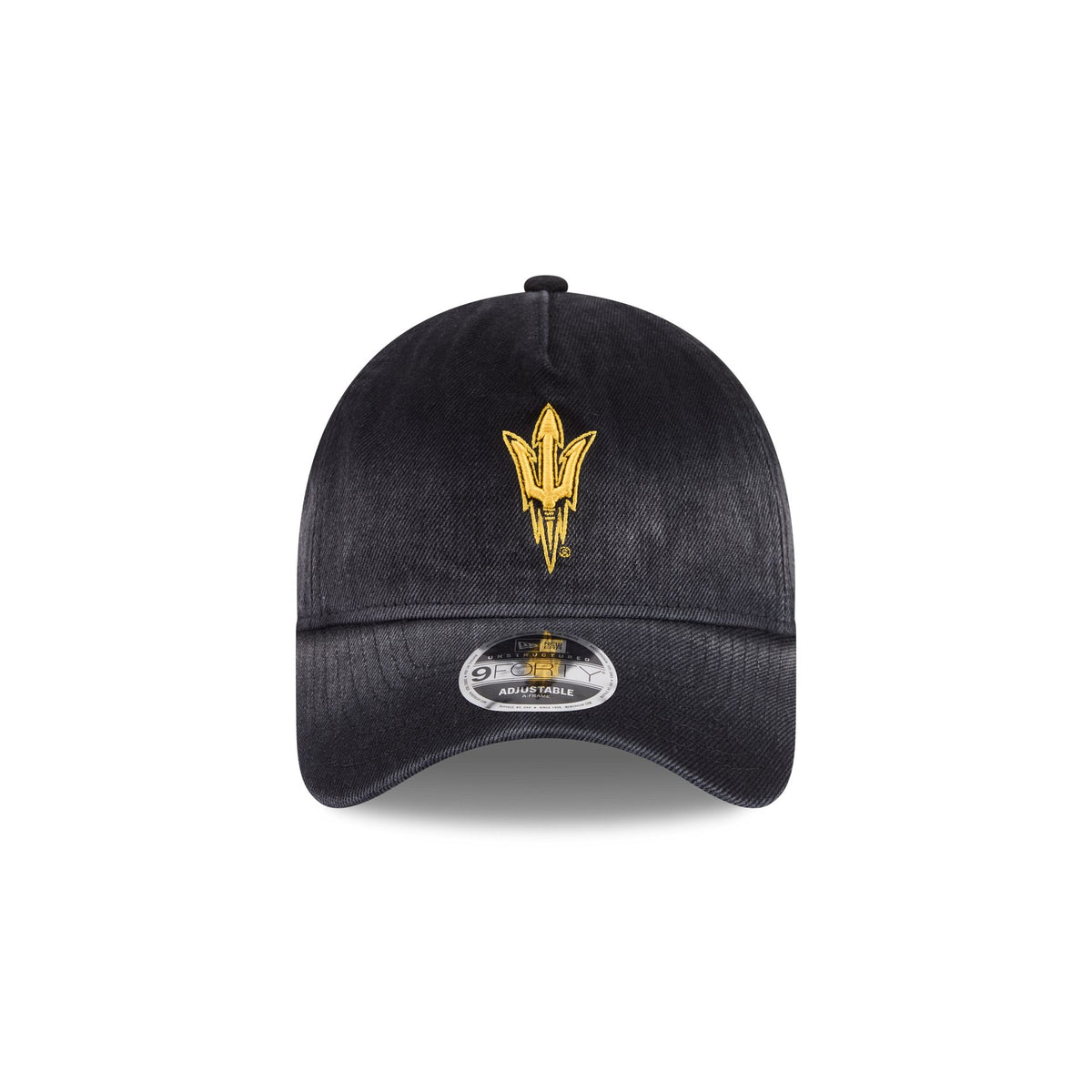 Arizona State Sun Devils Washed Black Denim 9FORTY A-Frame Unstructured Snapback Hat