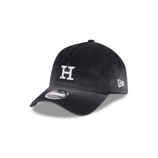 Houston Astros Washed Black Denim 9FORTY A-Frame Unstructured Snapback Hat