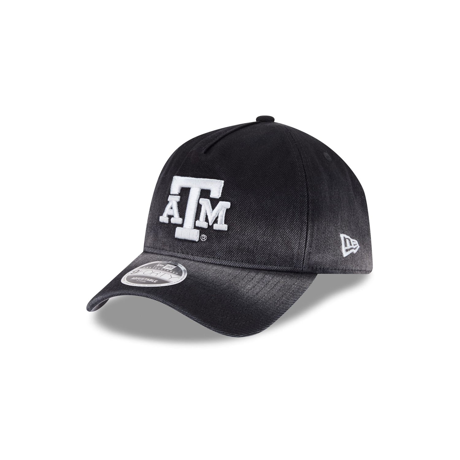 Texas A&M Aggies Washed Black Denim 9FORTY A-Frame Unstructured Snapback Hat