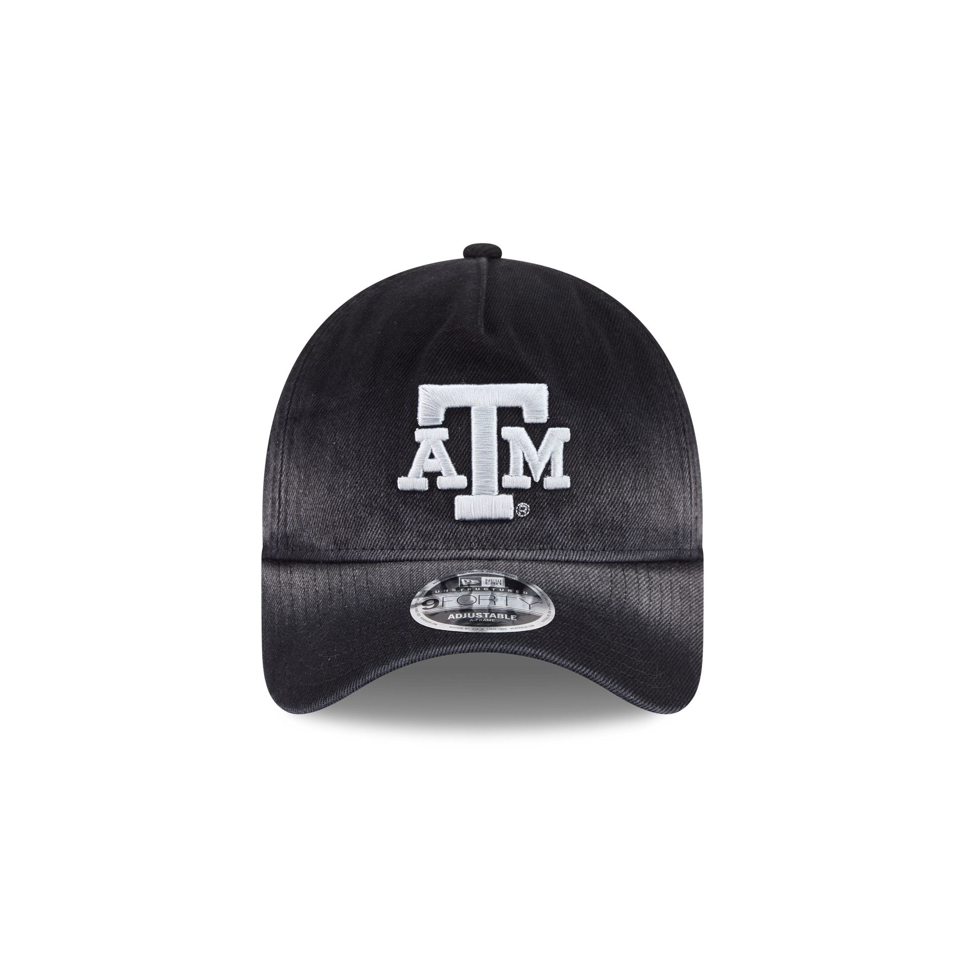 Texas A&M Aggies Washed Black Denim 9FORTY A-Frame Unstructured Snapback Hat