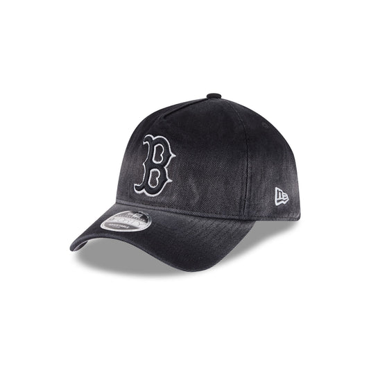 Boston Red Sox Washed Black Denim 9FORTY A-Frame Unstructured Snapback Hat