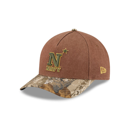 Navy Midshipmen Camo Twill 9FORTY M-Crown A-Frame Snapback Hat