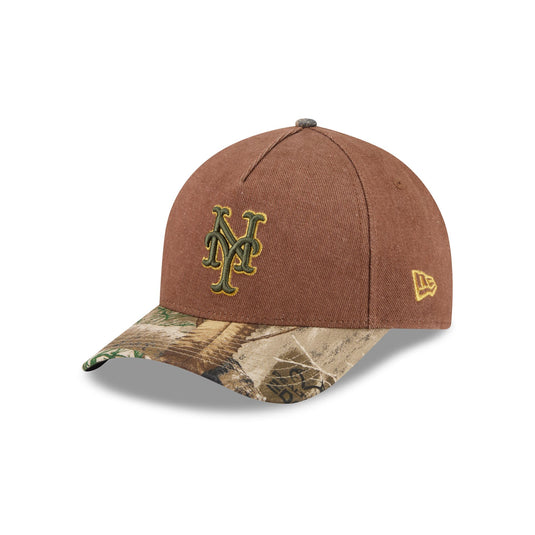 New York Mets Camo Twill 9FORTY M-Crown A-Frame Snapback Hat