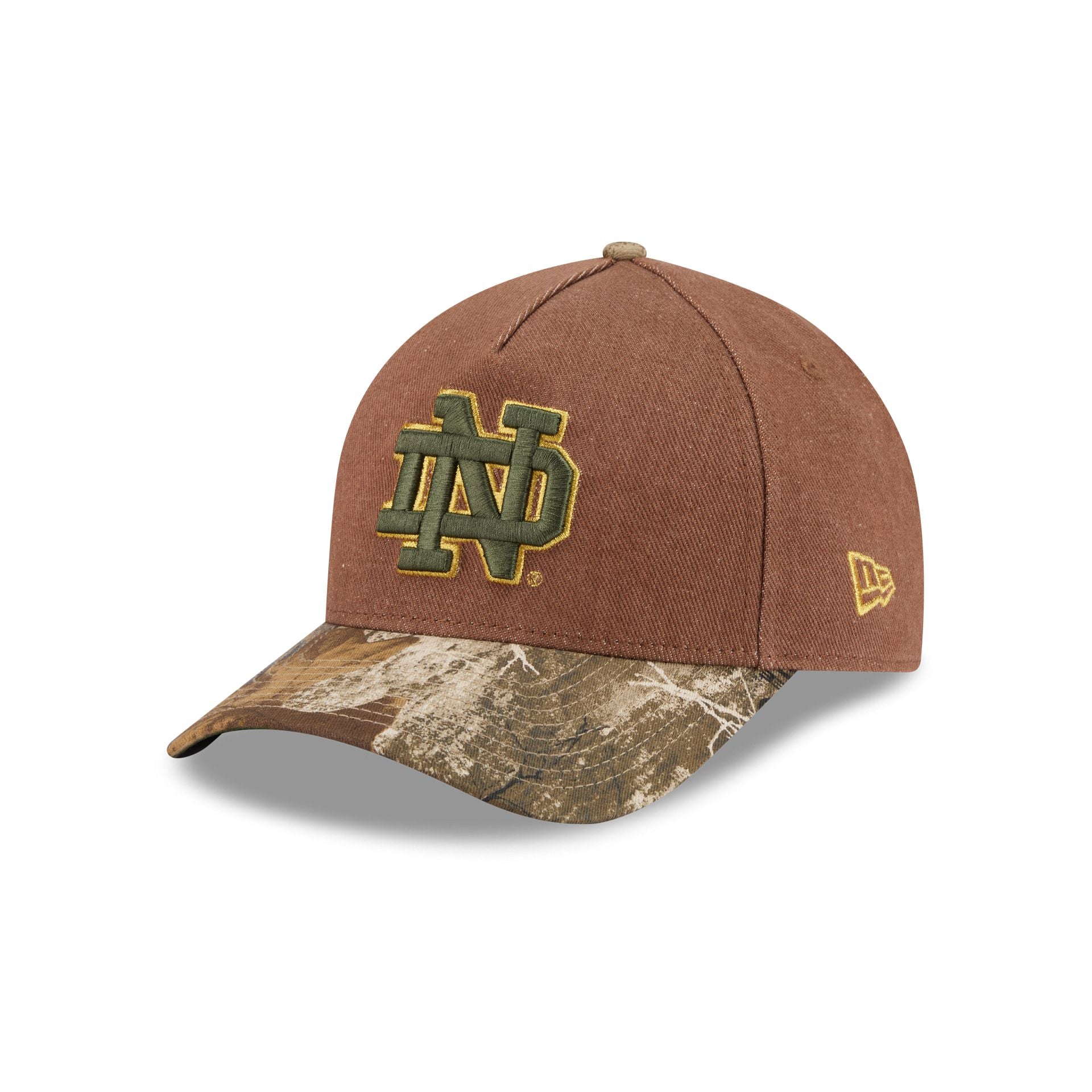 Notre Dame Fighting Irish Camo Twill 9FORTY M-Crown A-Frame Snapback Hat