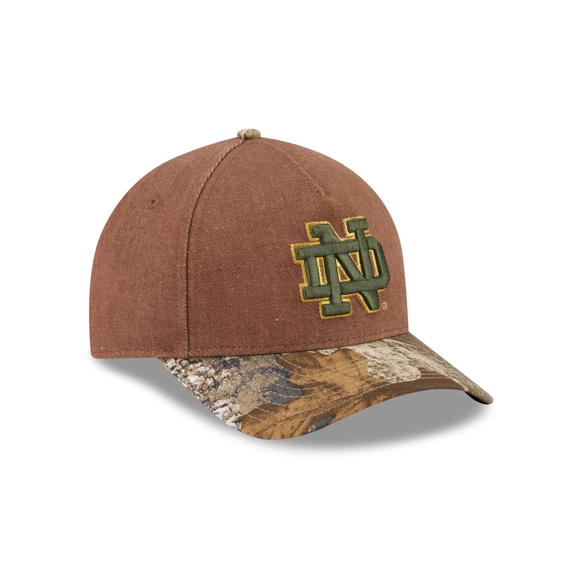Notre Dame Fighting Irish Camo Twill 9FORTY M-Crown A-Frame Snapback Hat