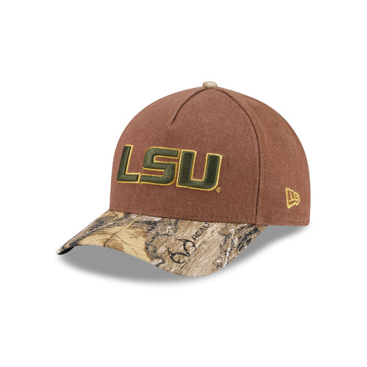 LSU Tigers Camo Twill 9FORTY M-Crown A-Frame Snapback Hat