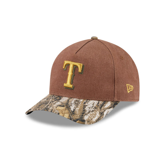 Texas Rangers Camo Twill 9FORTY M-Crown A-Frame Snapback Hat