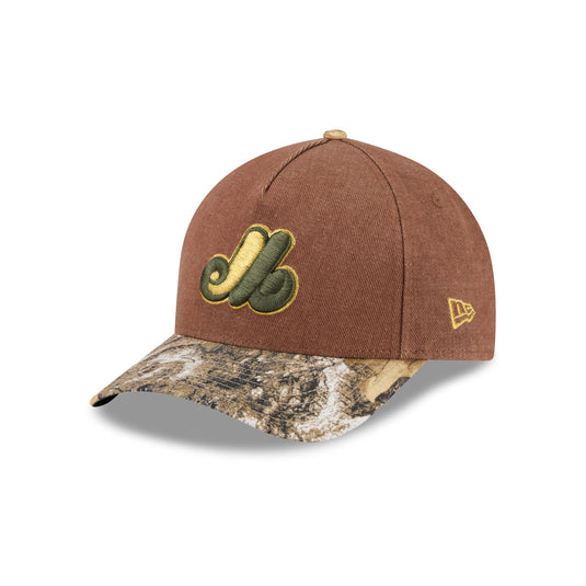Montreal Expos Camo Twill 9FORTY M-Crown A-Frame Snapback Hat