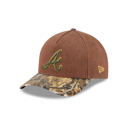 Atlanta Braves Camo Twill 9FORTY M-Crown A-Frame Snapback Hat - New Era Cap