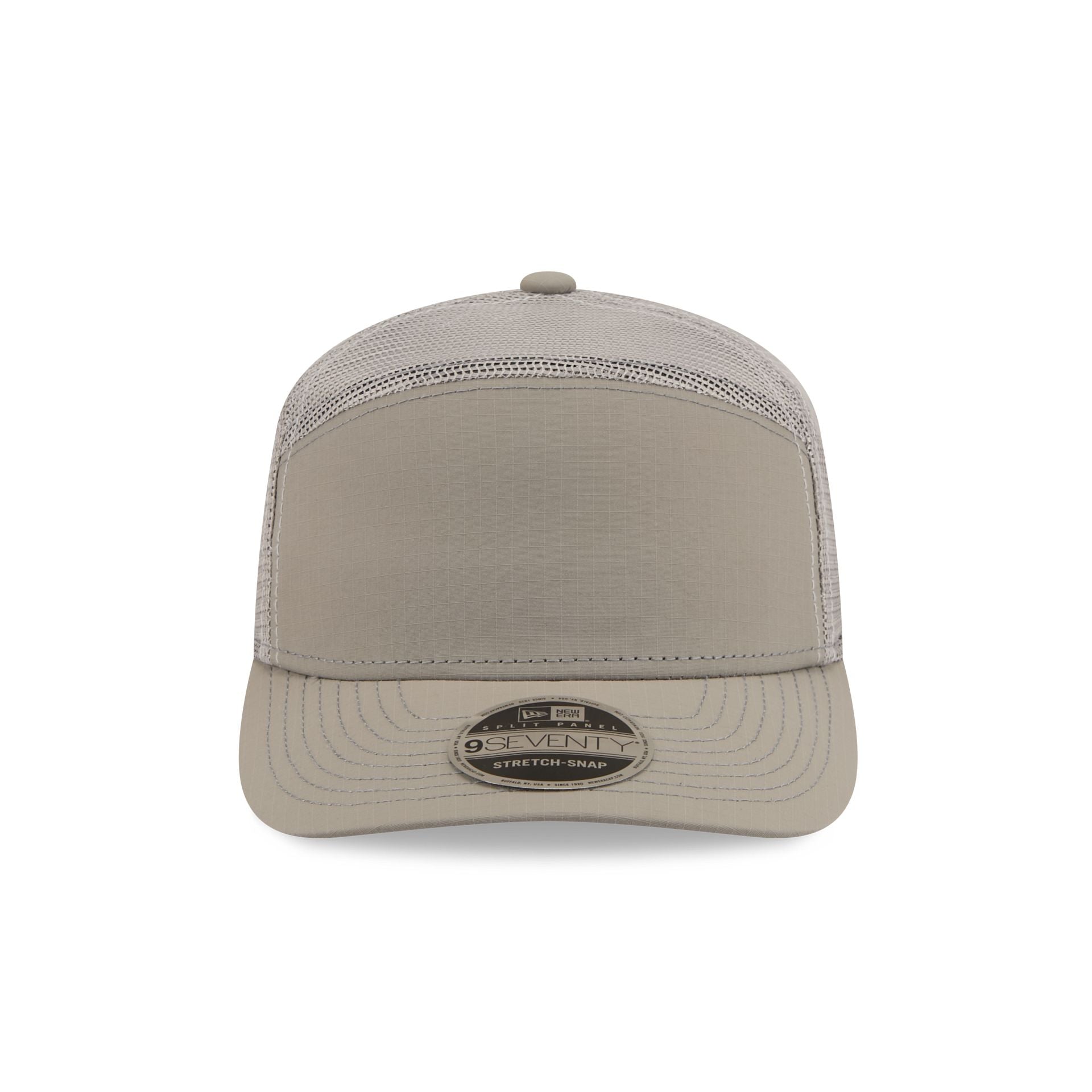 New Era Cap Gray Nylon Split Panel 9SEVENTY Trucker Hat