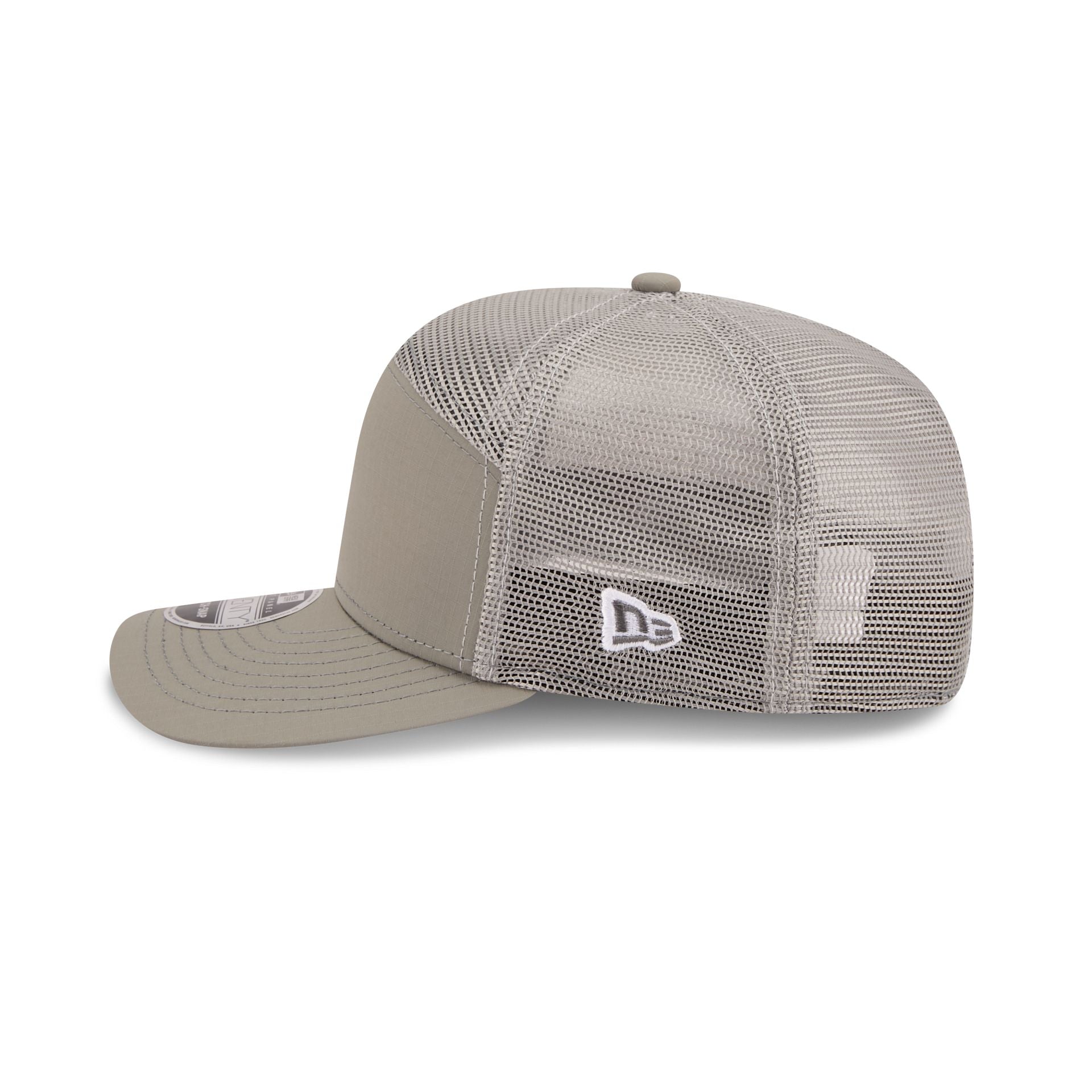 New Era Cap Gray Nylon Split Panel 9SEVENTY Trucker Hat