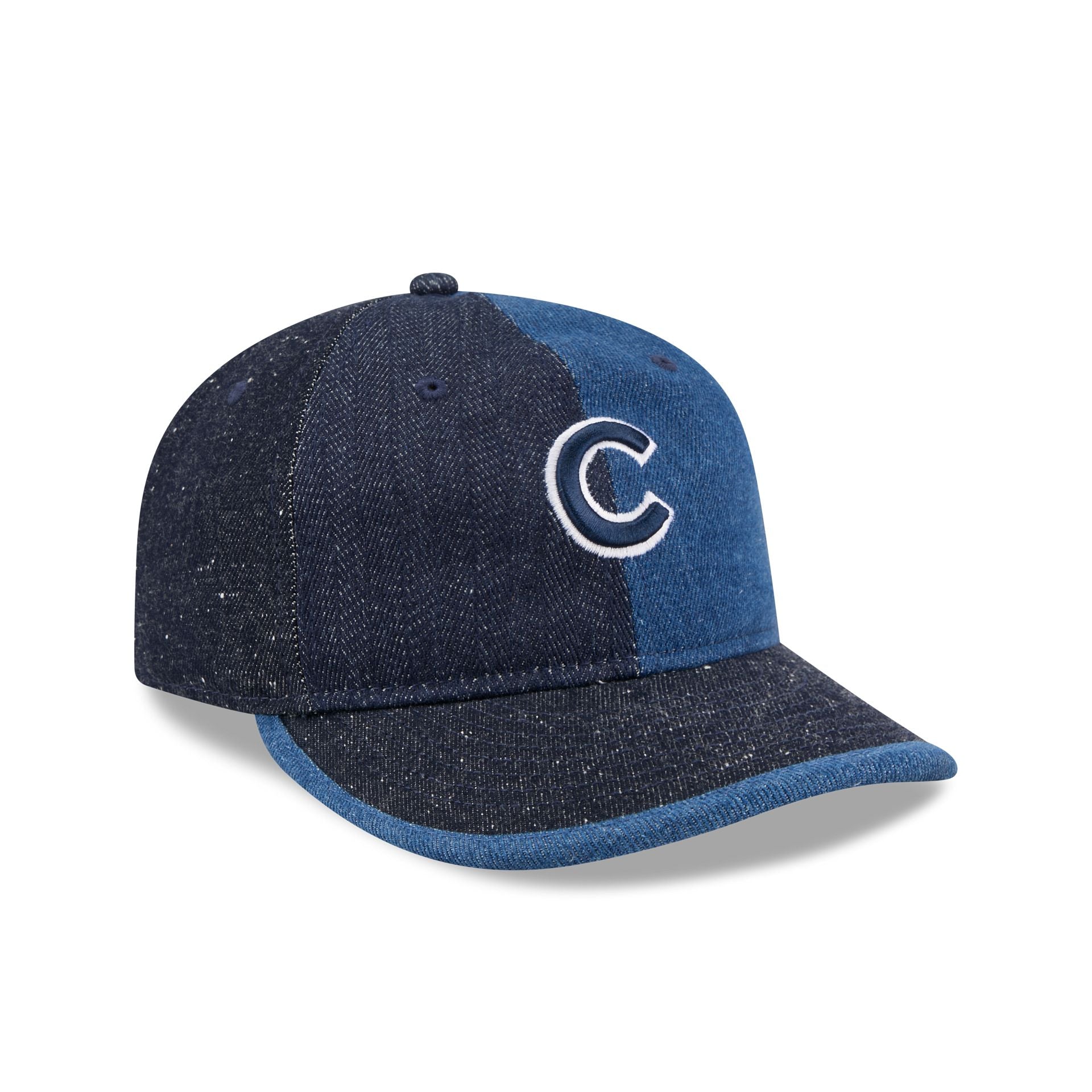 Chicago Cubs Multi-Panel Denim Retro Crown 59FIFTY Fitted Hat