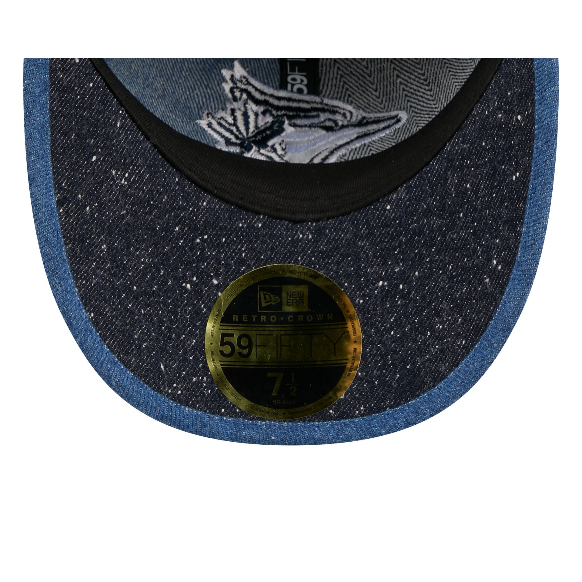 Toronto Blue Jays Multi-Panel Denim Retro Crown 59FIFTY Fitted Hat
