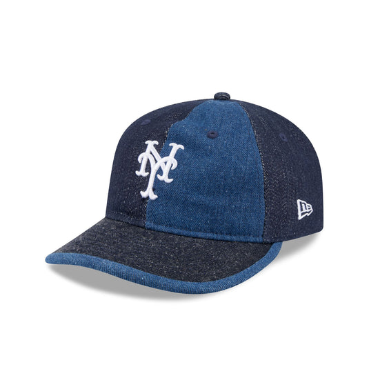 New York Mets Multi-Panel Denim Retro Crown 59FIFTY Fitted Hat - New Era Cap