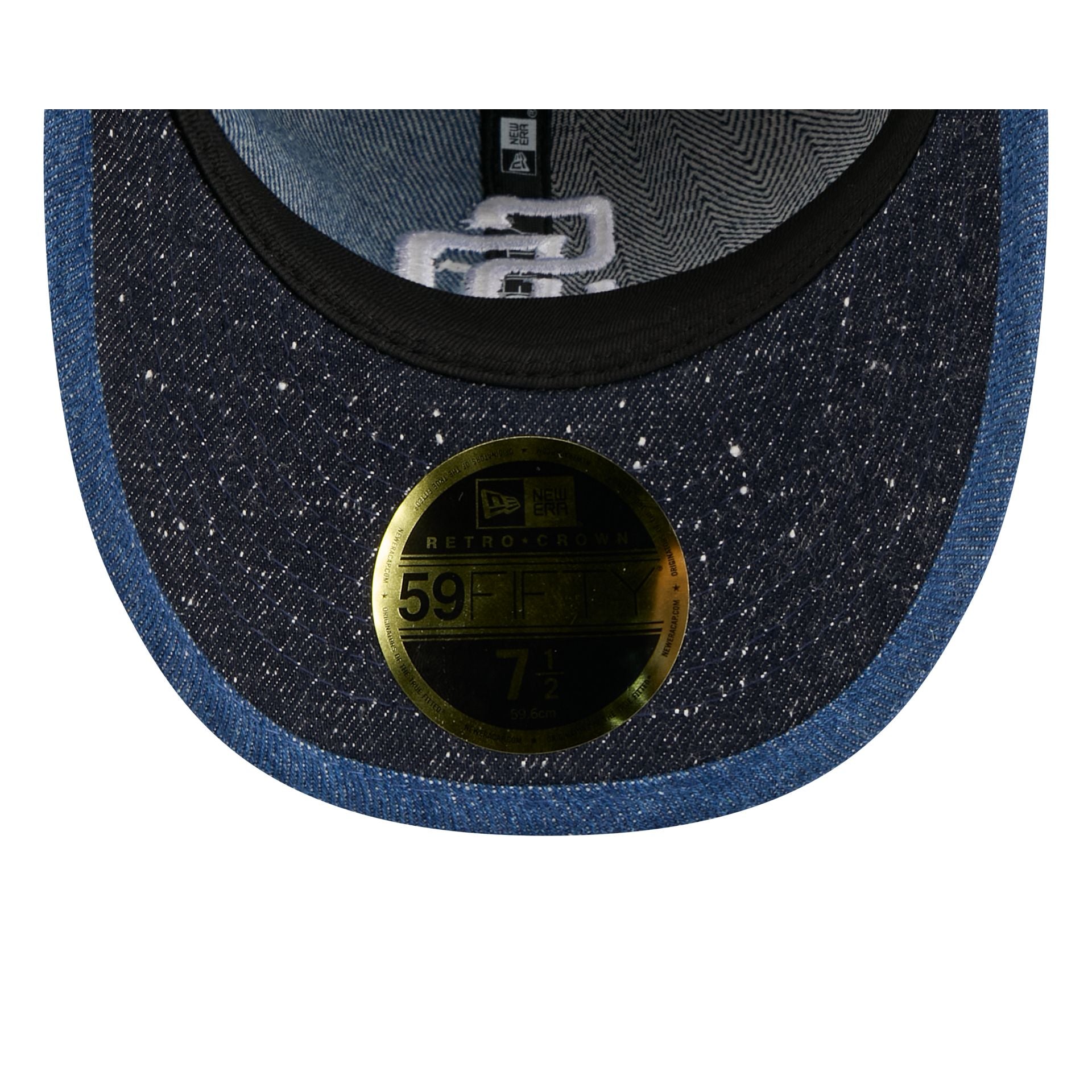 San Diego Padres Multi-Panel Denim Retro Crown 59FIFTY Fitted Hat