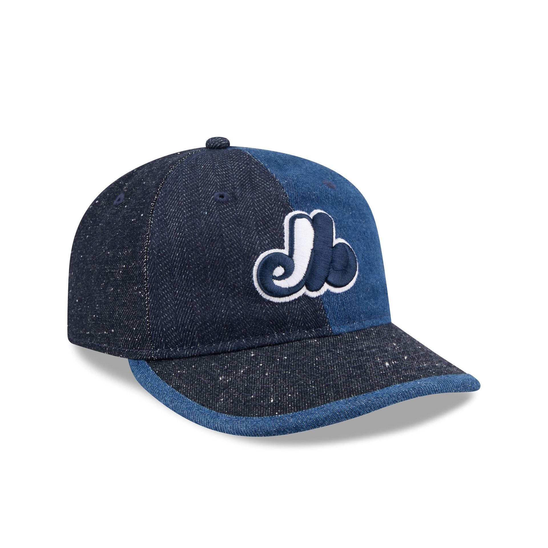 Montreal Expos Multi-Panel Denim Retro Crown 59FIFTY Fitted Hat