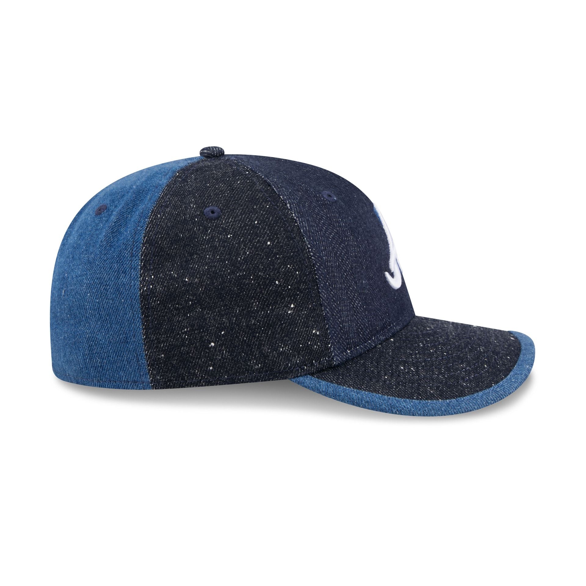 Atlanta Braves Multi-Panel Denim Retro Crown 59FIFTY Fitted Hat
