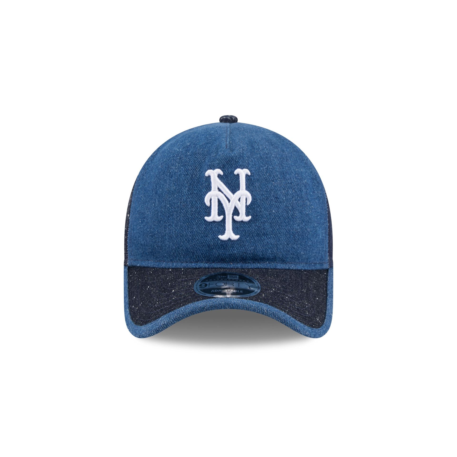 New York Mets Multi-Panel Denim 9FORTY A-Frame Unstructured Adjustable Hat
