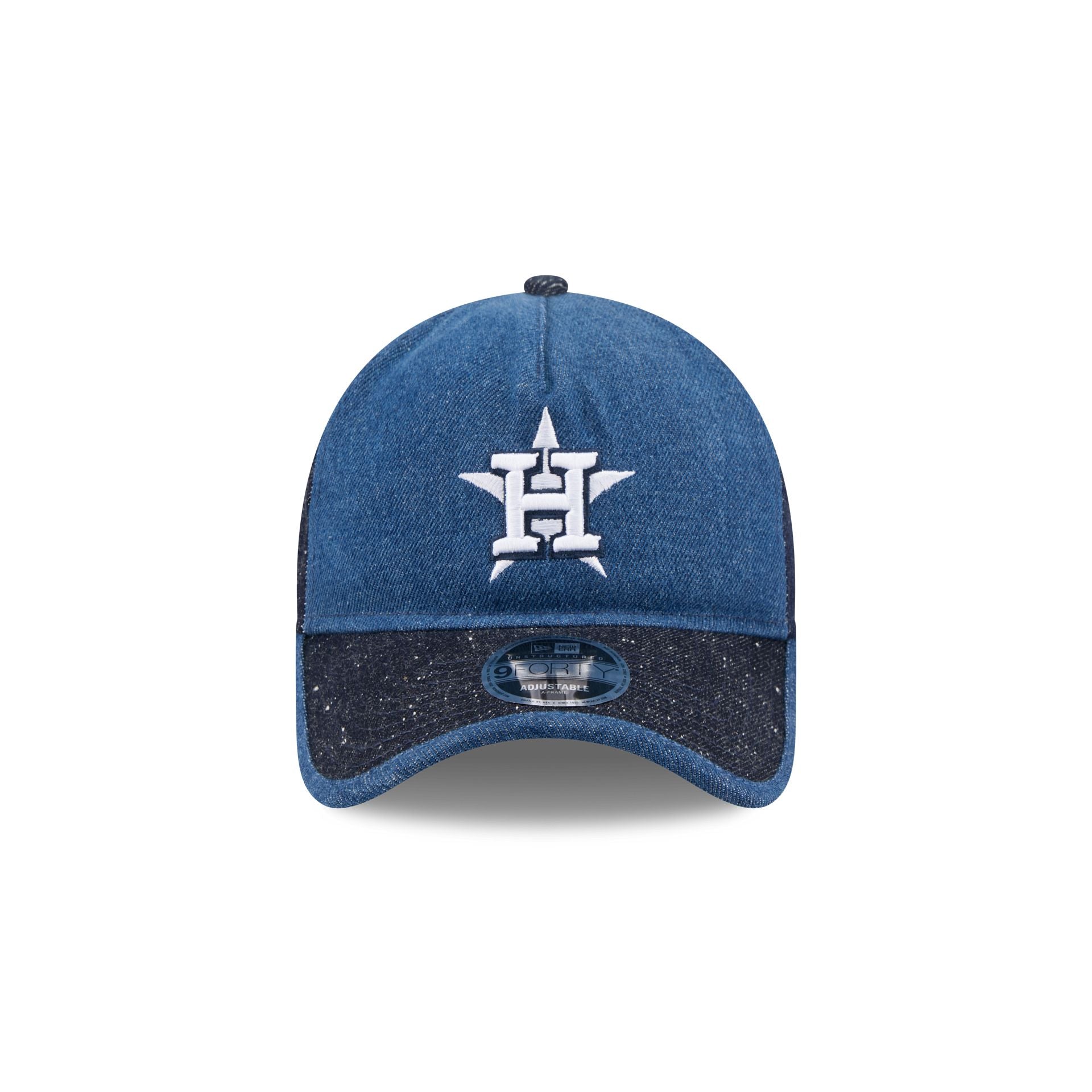 Houston Astros Multi-Panel Denim 9FORTY A-Frame Unstructured Adjustable Hat