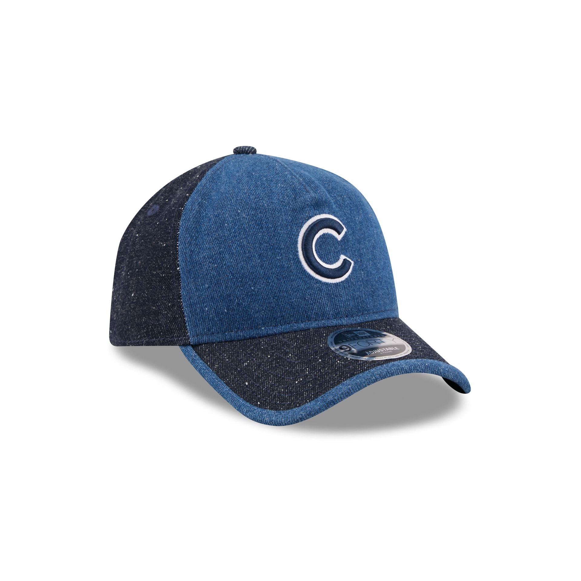 Chicago Cubs Multi-Panel Denim 9FORTY A-Frame Unstructured Adjustable Hat