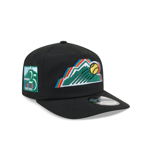 Colorado Rockies Multicolored Logo Black 19TWENTY Snapback Hat