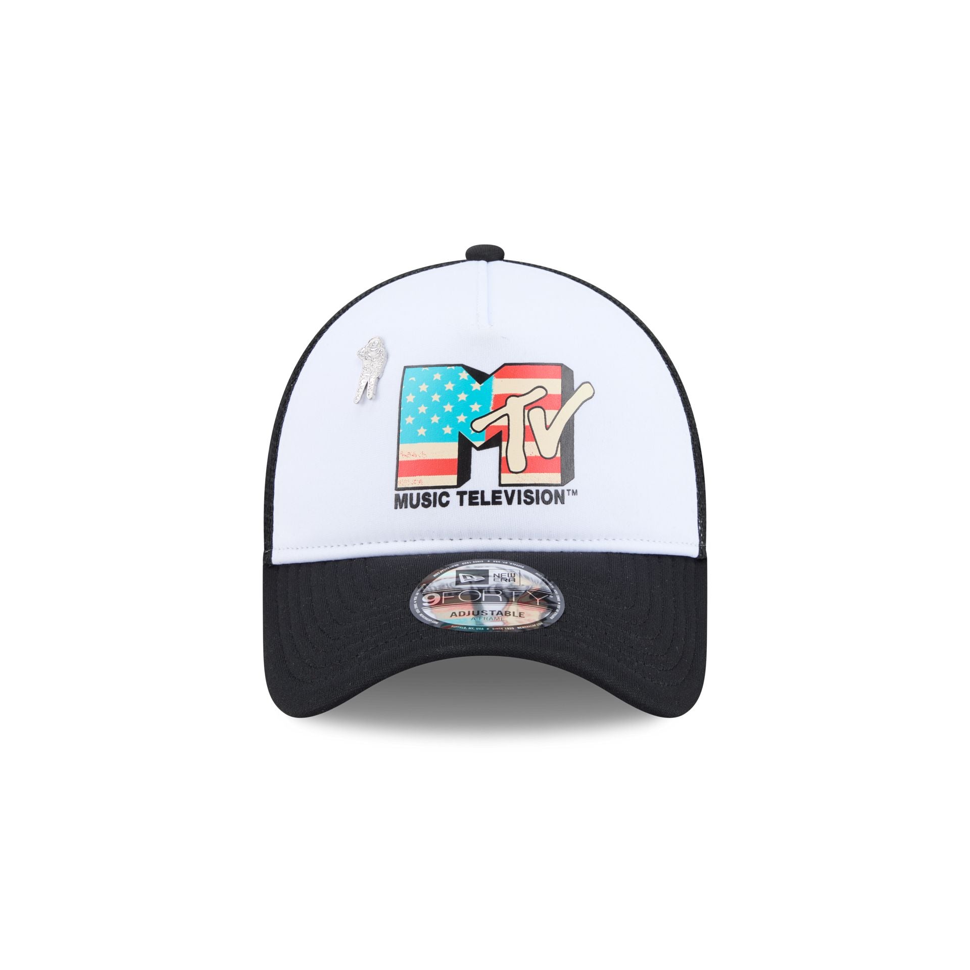 MTV White 9FORTY A-Frame Trucker Hat