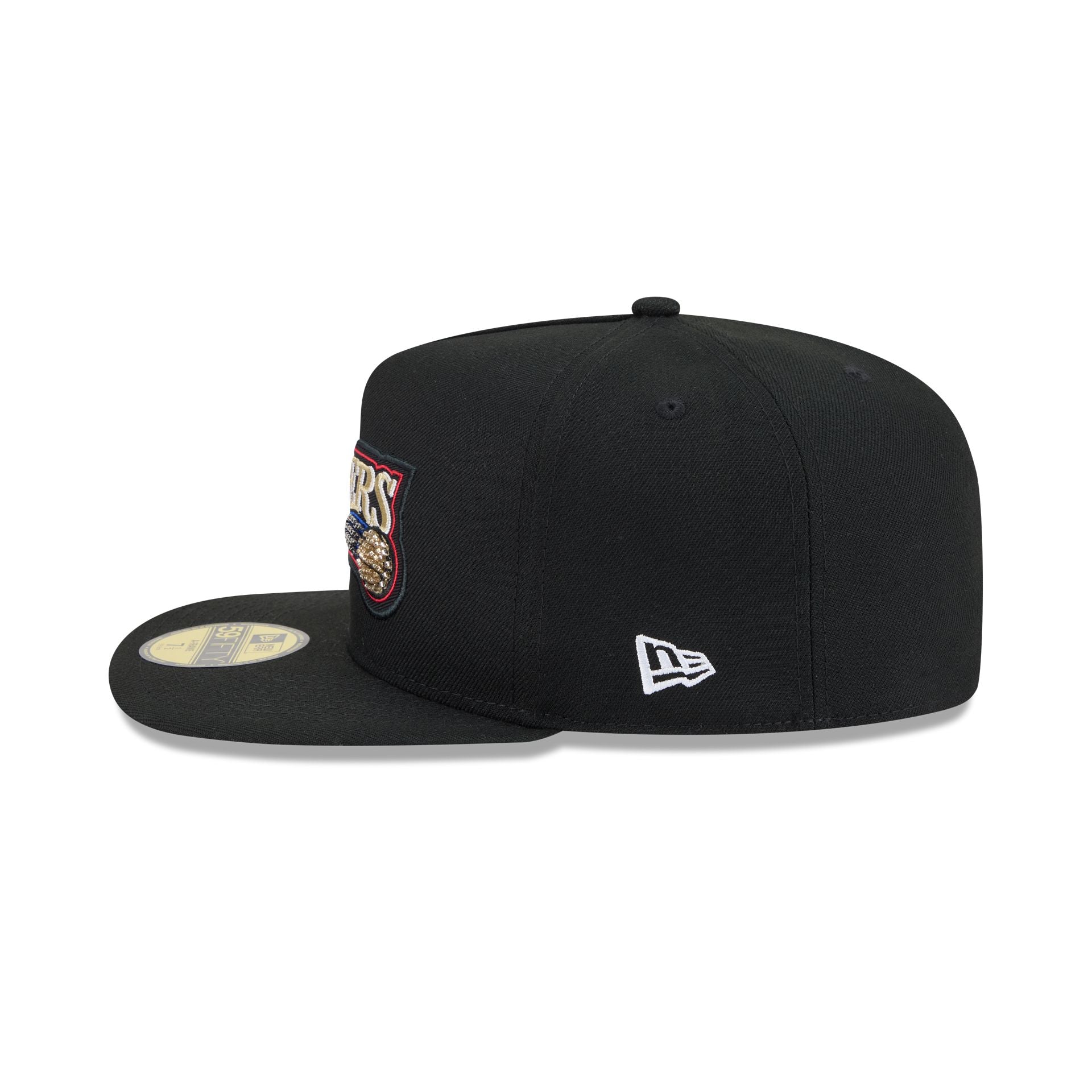 Just Caps Beaded Philadelphia 76ers 59FIFTY A-Frame Fitted Hat