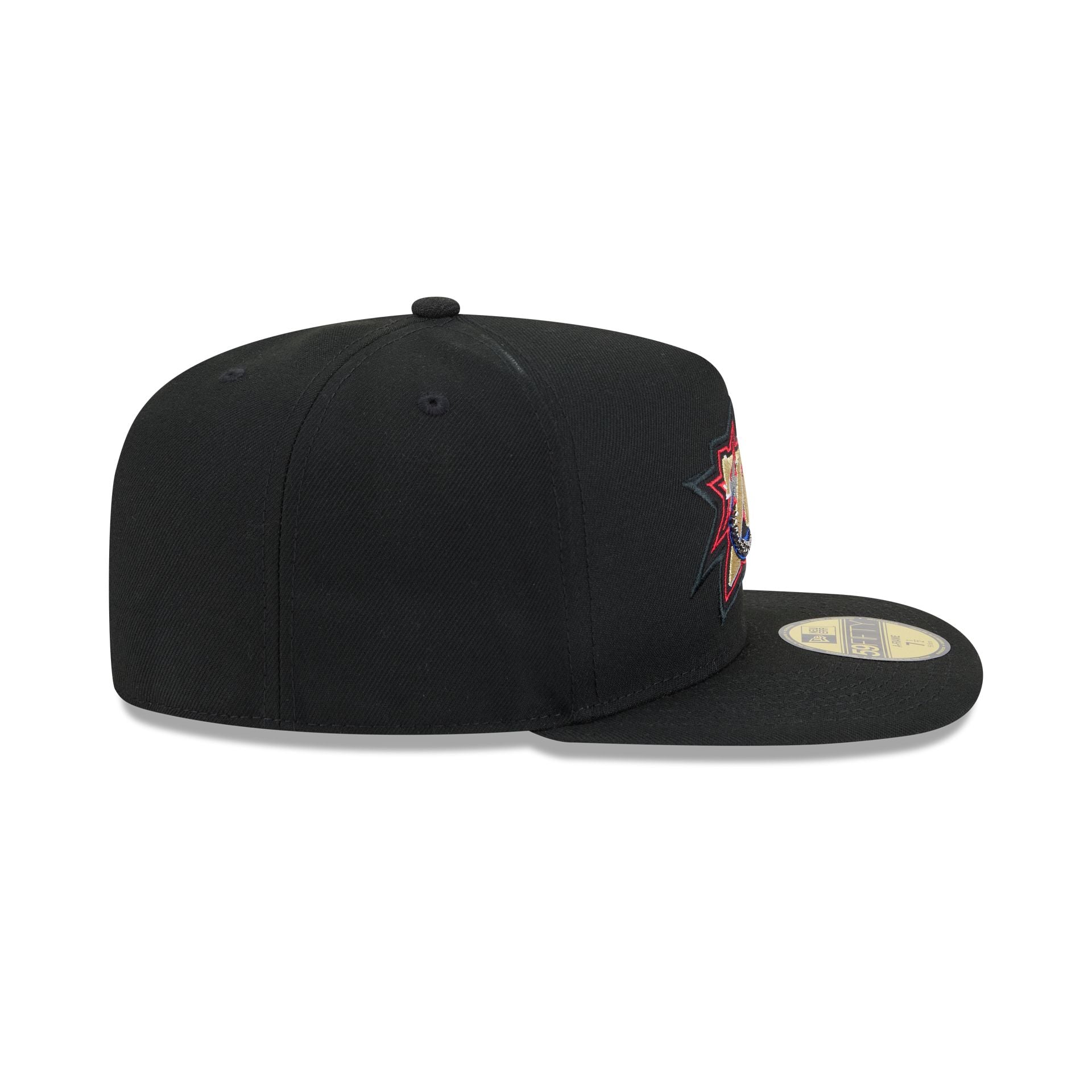 Just Caps Beaded Philadelphia 76ers 59FIFTY A-Frame Fitted Hat