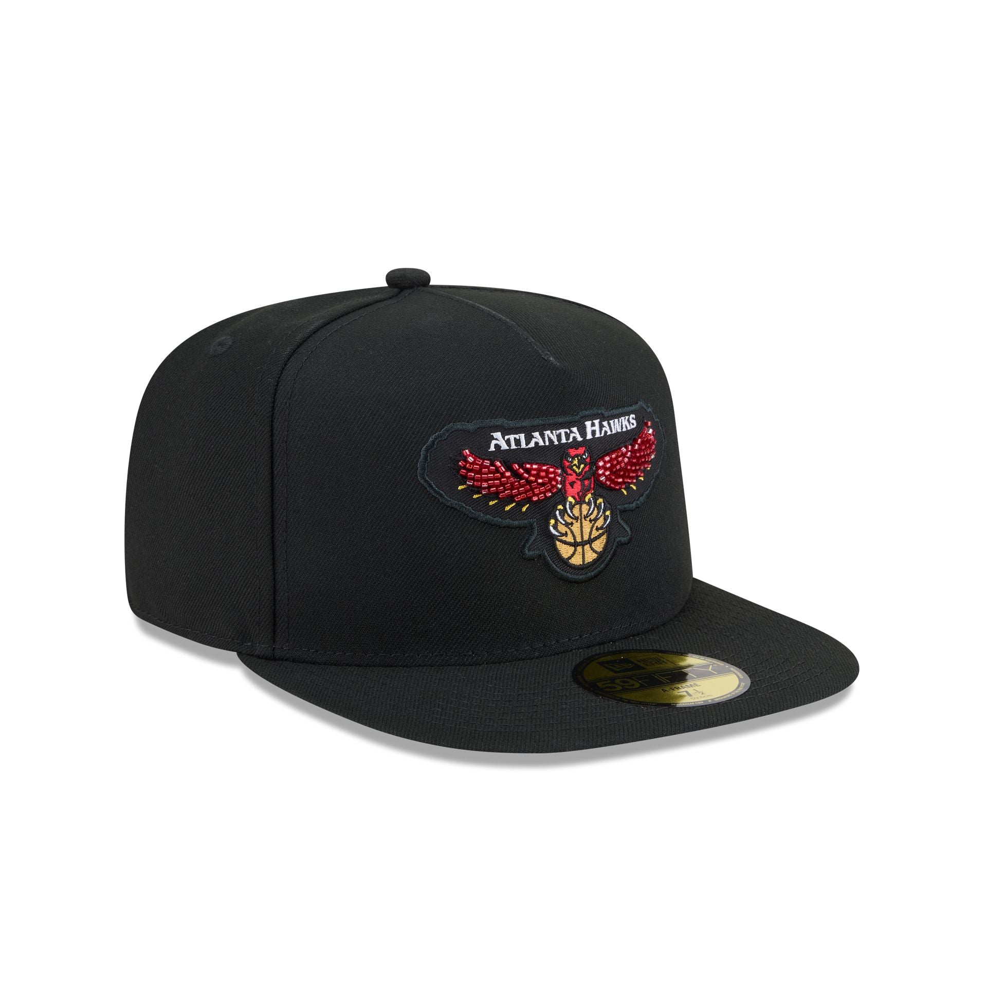 Just Caps Beaded Atlanta Hawks 59FIFTY A-Frame Fitted Hat