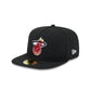 Just Caps Beaded Miami Heat 59FIFTY A-Frame Fitted Hat