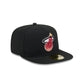 Just Caps Beaded Miami Heat 59FIFTY A-Frame Fitted Hat