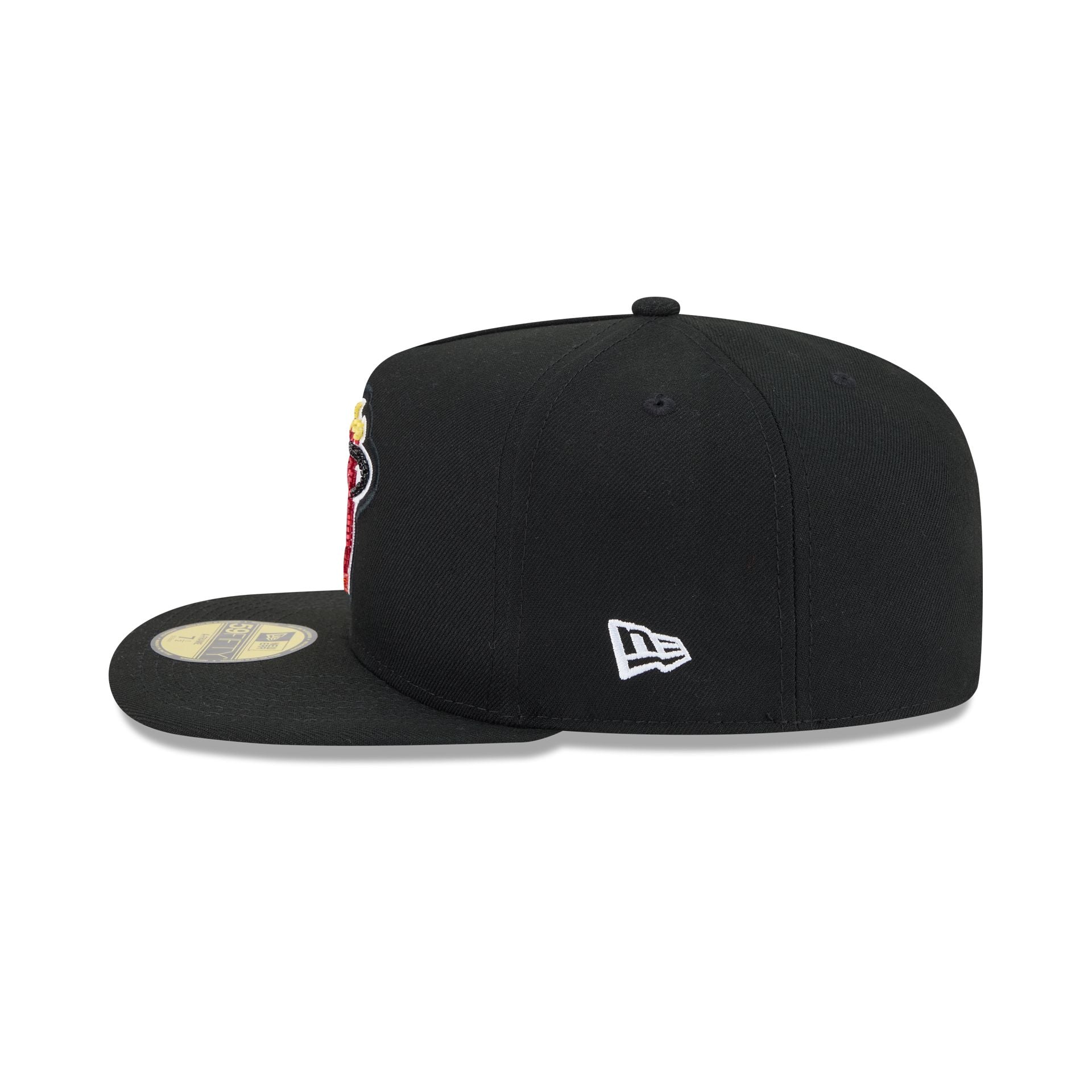 Just Caps Beaded Miami Heat 59FIFTY A-Frame Fitted Hat