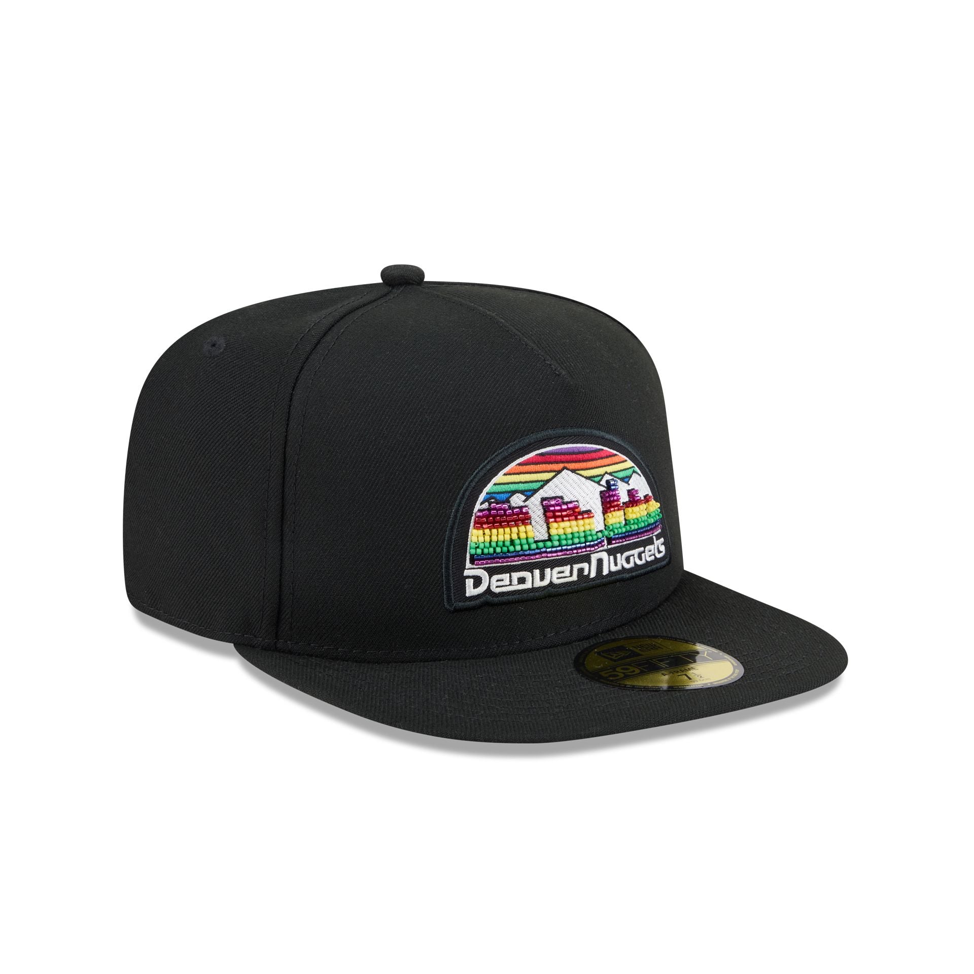 Just Caps Beaded Denver Nuggets 59FIFTY A-Frame Fitted Hat